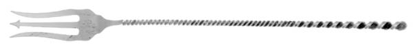 No.128-No.28 (Sterling, 1880) Long Handle Olive Fork by Towle Silver