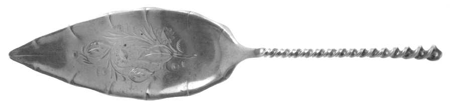 No.128-No.28 (Sterling, 1880) Large Bright Cut Jelly Knife