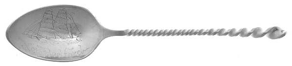 No.128-No.28 (Sterling, 1880) Souvenir Spoon (Demitasse)