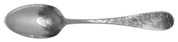 No. 38-Engraved (Sterling, 1880) Monogram Teaspoon