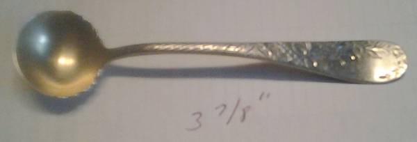 No. 38-Engraved (Sterling, 1880) Master Salt Spoon