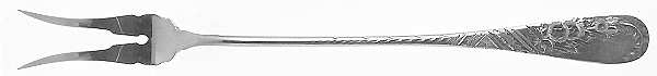No. 38-Engraved (Sterling, 1880) Two-Tine Butter Pick