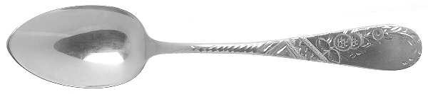 No. 38-Engraved (Sterling, 1880) Dessert/Oval Soup Spoon