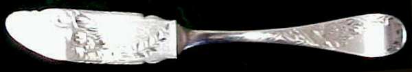 No. 38-Engraved (Sterling, 1880) Flat Handle Master Butter Knife