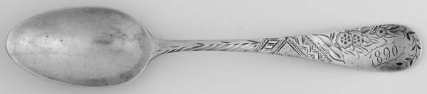 No. 38-Engraved (Sterling, 1880) Monogram Teaspoon