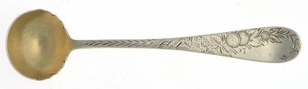 No. 38-Engraved (Sterling, 1880) Master Salt Spoon