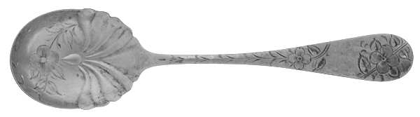 No. 43 (Sterling, 1882) Sugar Shell Spoon, Bright Cut