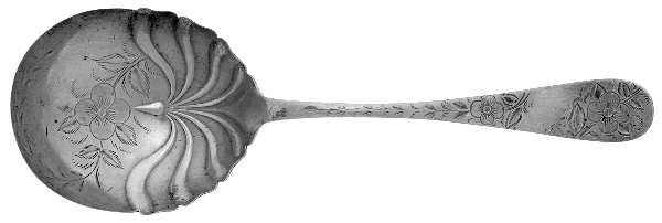 No. 43 (Sterling, 1882) Brightcut Solid Large Berry/Casserole Spoon
