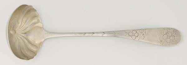 No. 43 (Sterling, 1882) Solid Bright Cut Cream Ladle