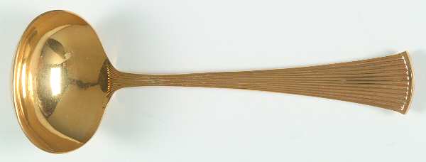 Noblesse (Gold Electroplate, 1980) Solid Gravy Ladle by Towle Silver