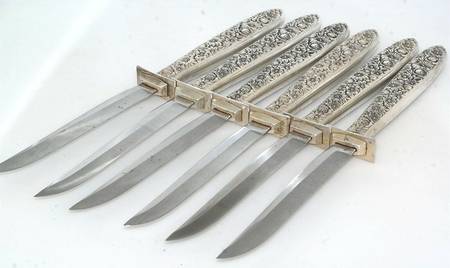 Novantique (Sterling, 1969) Individual Steak Knife w/Bevel Blade