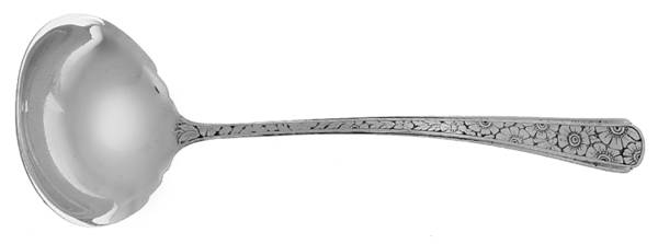 Old Brocade (Sterling, 1932) Solid Piece Cream Ladle