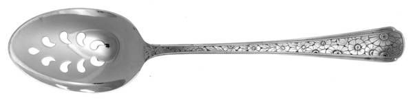 Old Brocade (Sterling, 1932) Pierced Tablespoon (Serving Spoon)