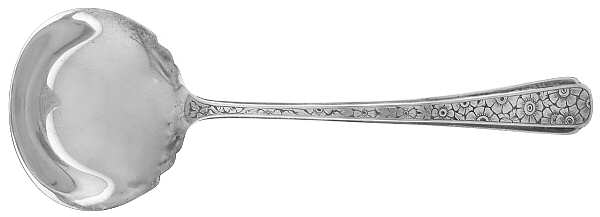 Old Brocade (Sterling, 1932) Solid Gravy Ladle by Towle Silver