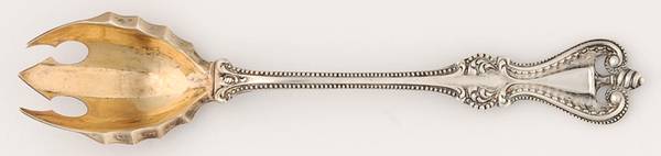 Old Colonial (Sterling, 1895, No Monograms) Large Old Style Ice Cream Fork