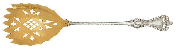 Old Colonial (Sterling, 1895, No Monograms) Pierced Lemon Server Solid