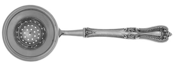 Old Colonial (Sterling, 1895, No Monograms) Tea Strainer Overcup Serving-Stainless Bowl HC