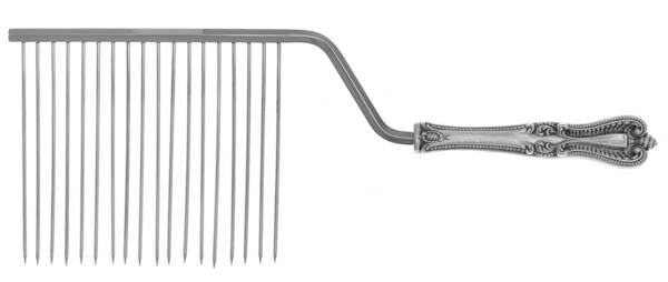 Old Colonial (Sterling, 1895, No Monograms) Cake Breaker with Silverplate Prongs HC