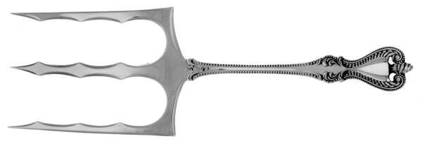 Old Colonial (Sterling, 1895, No Monograms) Solid Toast Serving Fork