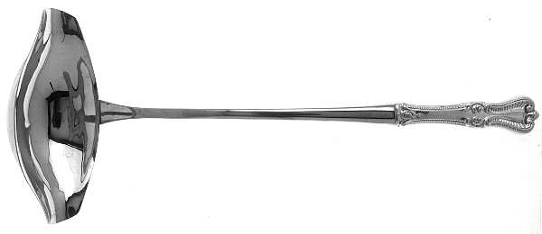 Old Colonial (Sterling, 1895, No Monograms) Punch Ladle with Stainless Bowl