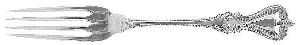Old Colonial (Sterling, 1895, No Monograms) Solid Youth Tea Fork