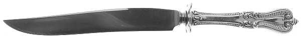 Old Colonial (Sterling, 1895, No Monograms) Small Carving Knife W/Sterling Guard