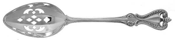 Old Colonial (Sterling, 1895, No Monograms) Pierced Tablespoon (Serving Spoon)
