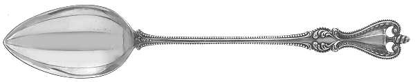 Old Colonial (Sterling, 1895, No Monograms) Small Solid Dressing Spoon