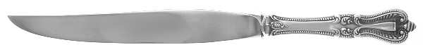 Old Colonial (Sterling, 1895, No Monograms) Small Carving Knife Stainless Blade W/Sterling Gua