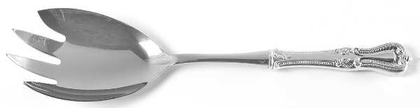 Old Colonial (Sterling, 1895, No Monograms) Salad Serving Fork with Stainless Prongs