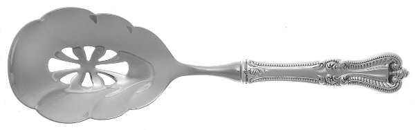 Old Colonial (Sterling, 1895, No Monograms) Pierced Casserole Spoon with Stainless Bowl
