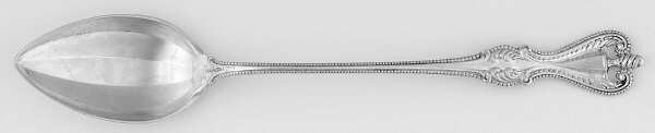 Old Colonial (Sterling, 1895, No Monograms) Parfait Spoon (Solid Piece)