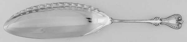 Old Colonial (Sterling, 1895, No Monograms) Large Flat Handle Crumb Knife/Crumber
