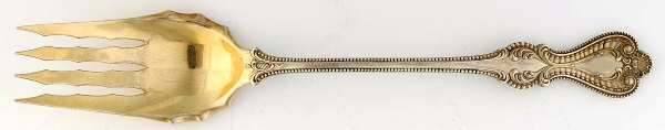 Old Colonial (Sterling, 1895, No Monograms) Oversize Solid Salad Servng Fork