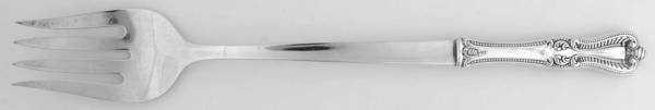 Old Colonial (Sterling, 1895, No Monograms) Salad Serving Fork,Hollow Handle,Sterling Bowl