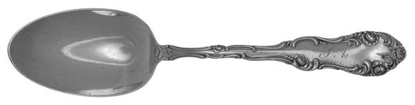 Old English (Sterling, 1892, No Monos) Place/Oval Soup Spoon