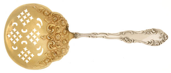 Old English (Sterling, 1892, No Monos) Tomato Server, Solid Piece by Towle Silver