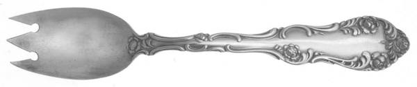 Old English (Sterling, 1892, No Monos) Small Ice Cream Fork