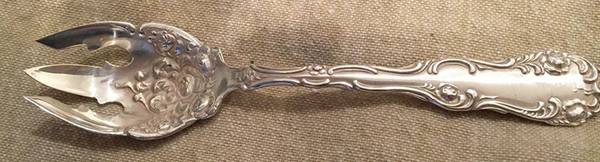 Old English (Sterling, 1892, No Monos) Ice Cream Fork