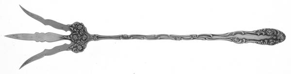 Old English (Sterling, 1892, No Monos) Large Lettuce Serving Fork