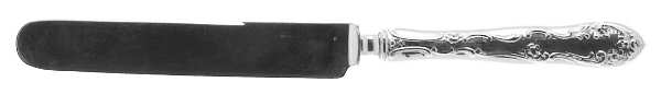 Old English (Sterling, 1892, No Monos) Blunt Hollow Knife with Bolster