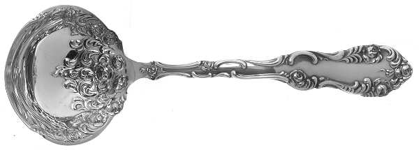 Old English (Sterling, 1892, No Monos) Solid Gravy Ladle