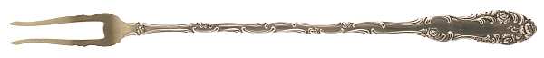 Old English (Sterling, 1892, No Monos) Long Handle Olive Fork