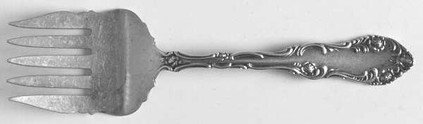Old English (Sterling, 1892, No Monos) Small Solid Tined Sardine Serving Fork