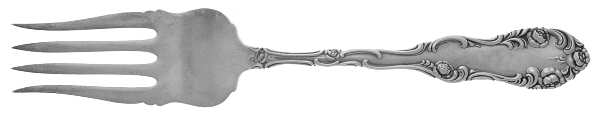 Old English (Sterling, 1892, No Monos) Large Chipped Beef Fork