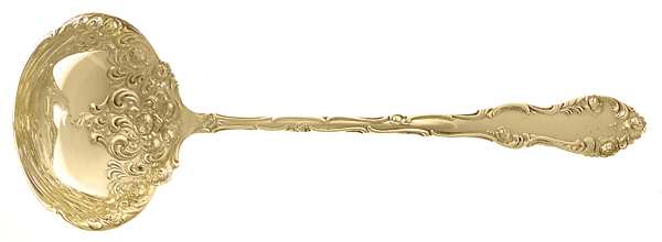 Old English (Sterling, 1892, No Monos) Solid Soup Ladle