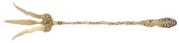 Old English (Sterling, 1892, No Monos) Large Lettuce Serving Fork