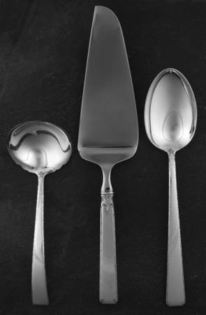 Old Lace (Sterling, 1939, No Monograms) 3 Piece Completer Set