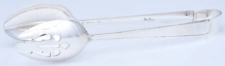 Old Lace (Sterling, 1939, No Monograms) Salad Tongs Solid HC