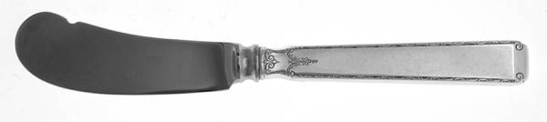 Old Lace (Sterling, 1939, No Monograms) Butter Spreader Hollow Hdl-Paddle/Stainless Blade